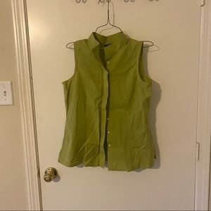 Talbots Mandarin Colar Blouse